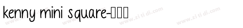 kenny mini square字体转换
